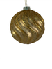 8cmd Antique Gold Ribbed Spiral Ball