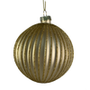 8cmd Matt Gold Ribbed Ball