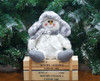 Cream Sitting Snowman with Snow Hat