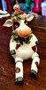 Farm Animal Xmas Buddy - Cow 11cm