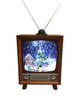 Snowman Retro TV - 53cmH - Snowing/Musical