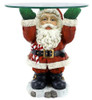 Standing Resin Santa With Acrylic Tray - 21cmH