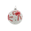 10cm Glass Candy Cane Bauble