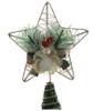 Rustic Green Branch & Berries Star Tree Topper