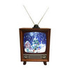 53.5cm H Snowing Retro TV