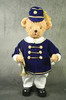 35cm Blue Teddy Soldier