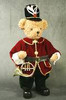 35cm Burgundy Teddy Soldier