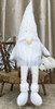 33cm White Sequin Sitting Plush Gonk w Dangly Legs