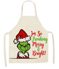 Small Apron - Grinch 47x38cm