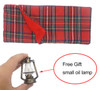 Elf Tartan Sleeping Bag with Lantern