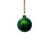 8cm D Green Marbled Glass Ball