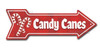 Candy Canes Metal Signs