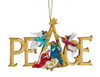 Peace Sign Hanging Christmas Decoration -13cm