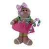 Fabric Gingerbread Standing Girl 11in