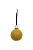 Gold Texture Glass Bauble 7.7cmD