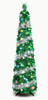 Pop-up Xmas Tree - Green & Silver - 150cm