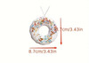 White Doughnut w Sprinkles Ornament