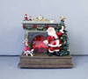 Santa's Fireplace w Light/Flame Effect