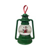 Green Snowing Musical/Lights Lantern with Santa
