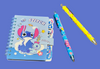 Stitch Notepad and 2 pens in Mesh Bag