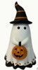 Ghost with Pumpkin and Hat