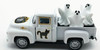 Halloween White Truck with Ghosts