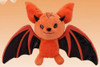 44cm Orange/Black Bat Plush