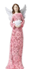 Pink Angel Holding Heart in both Hands