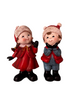 Resin Boy/Girl Figurine Set in Gift Box