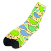 Blue/Cream/Green Kiwi Socks - OSFM