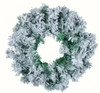 Plain Frosted Wreath - 50cmd