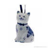 Delft Blue "Cat" Ornament