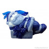 Delft Blue "Santa Lying Down" Ornament