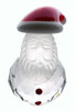 Crystal Santa with Red Hat