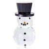 Crystal Snowman with Black Tophat