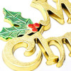 Merry Christmas Cake Topper (Silver or Gold)