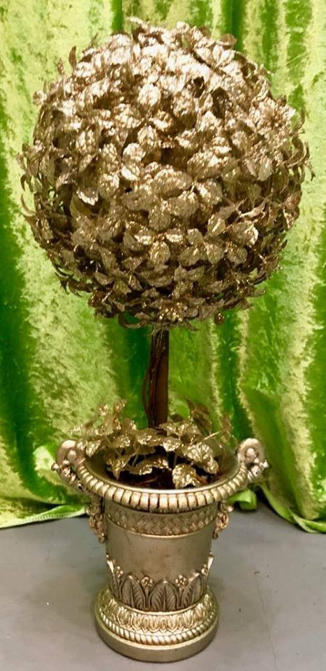17.5 " Golden Topiary