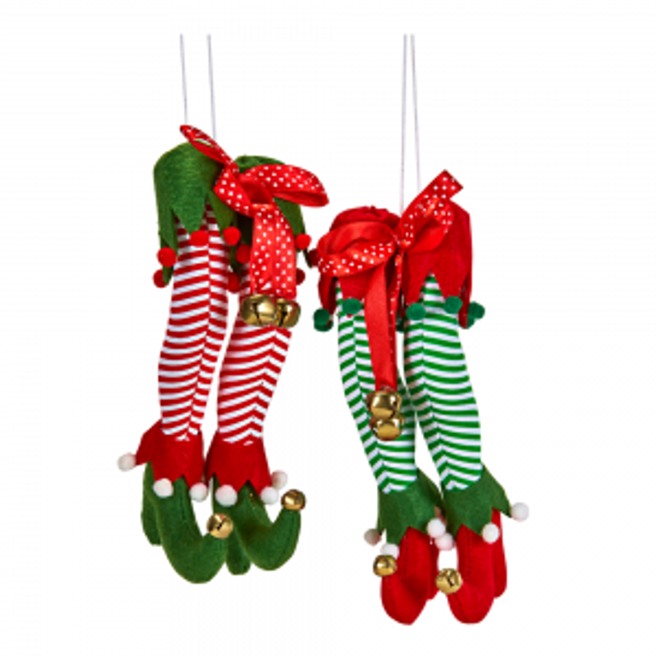 Elf Leg Hangers 17 cm - Red