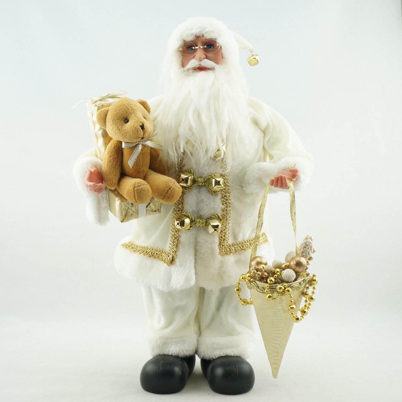 White Santa with Gifts