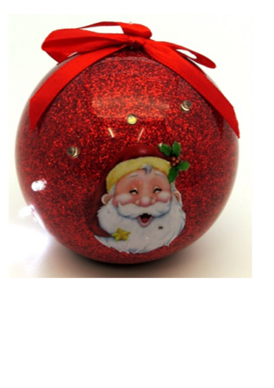 Red Light-up Bauble
