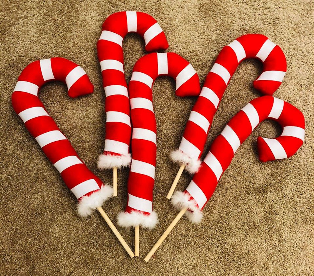 Candy Cane Tree Stuffer - Felt and Fur