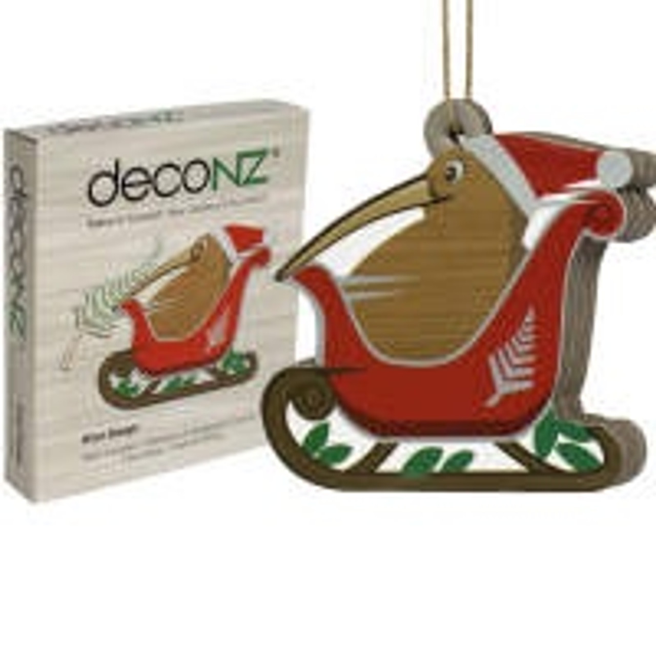 decoNZ - Kiwi in Sleigh