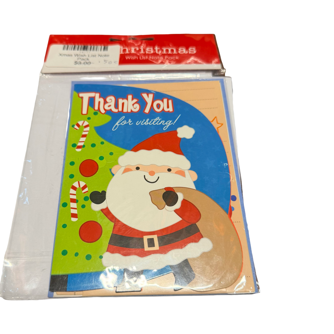 Xmas Wish List Note Pack