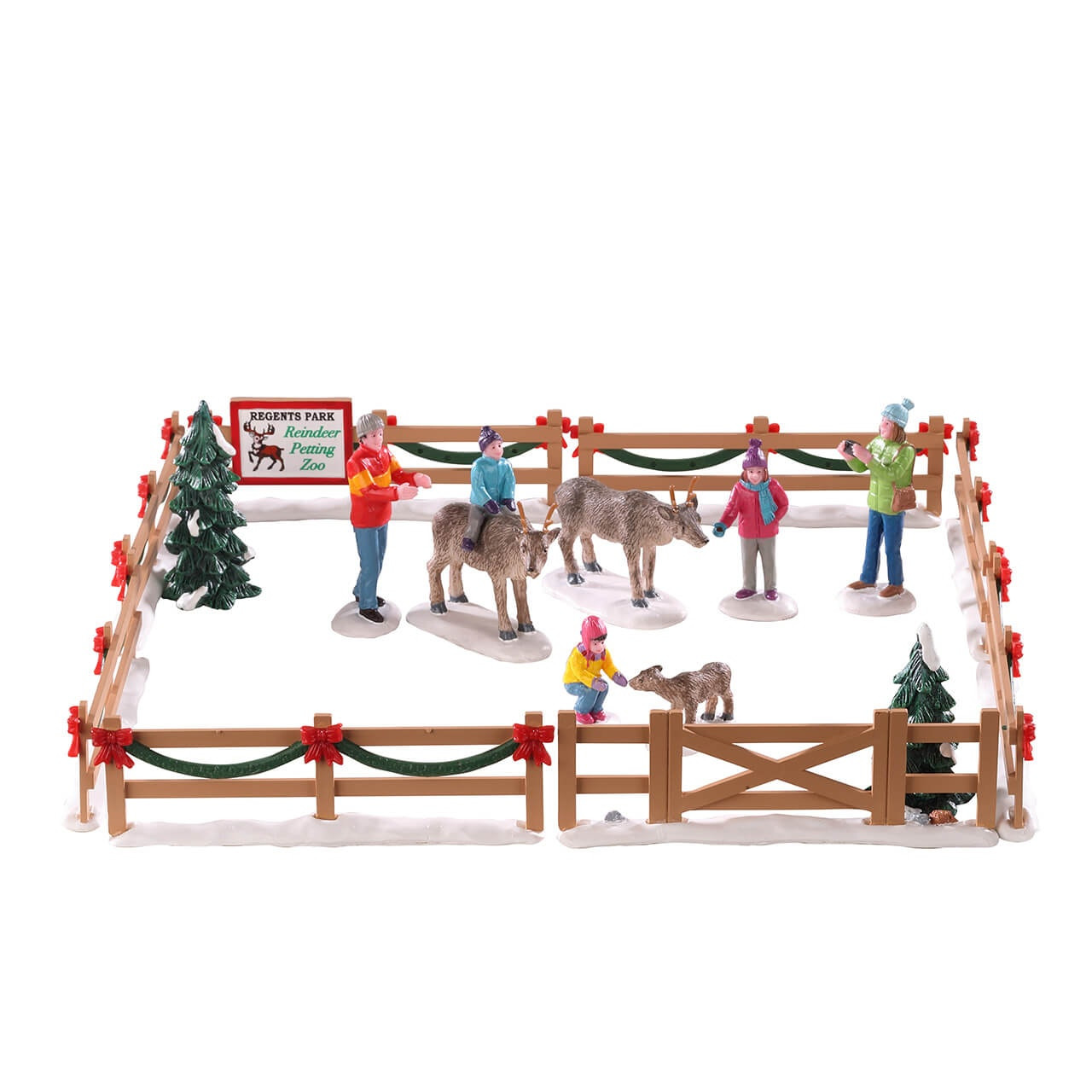 Reindeer Petting Zoo, Set of 17