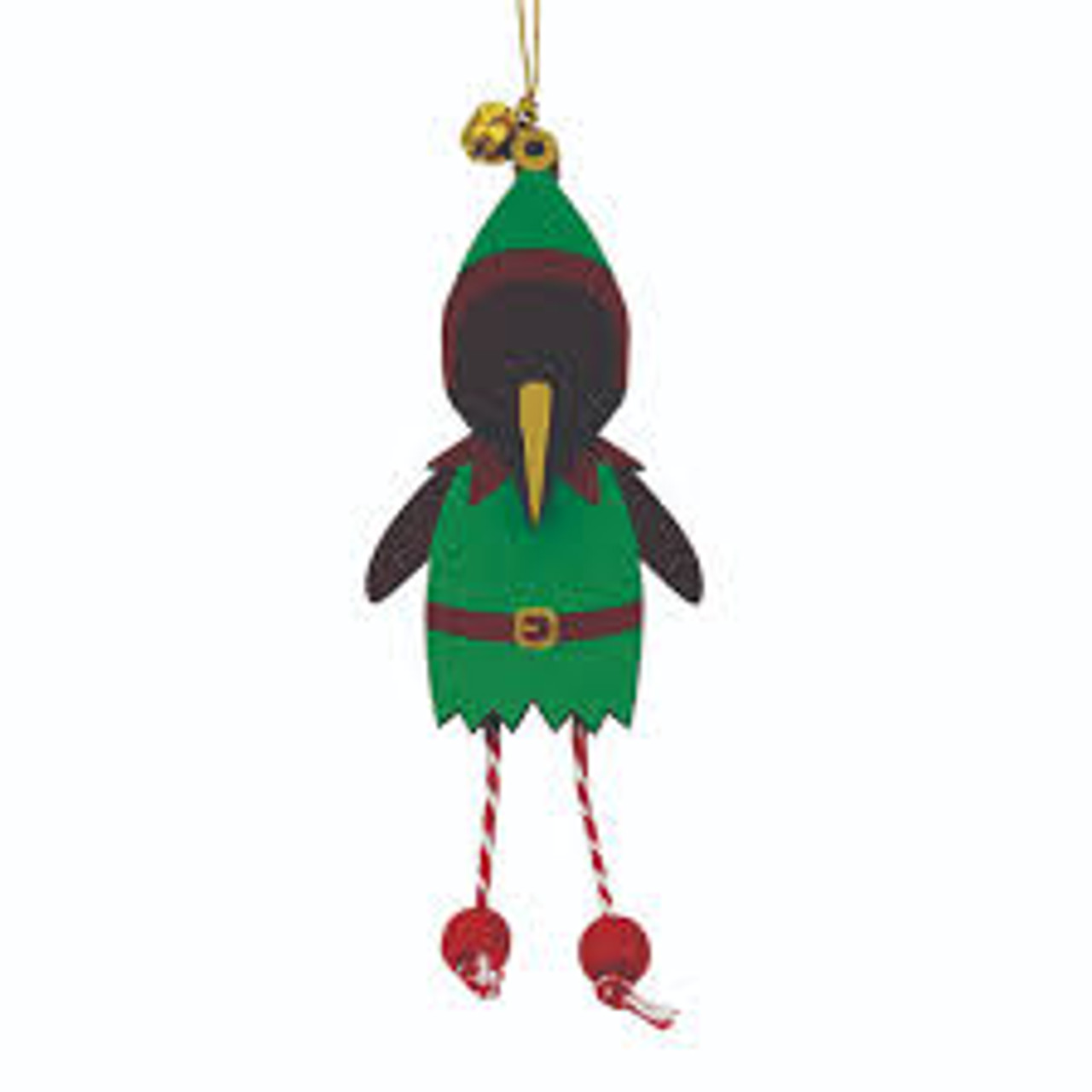 Wobbly Wooden Elf Kiwi Hanger