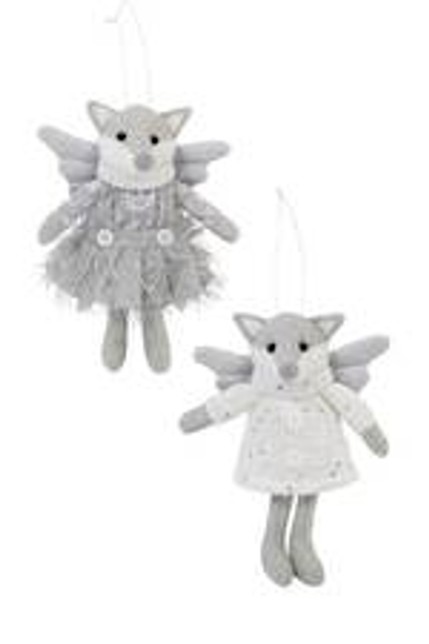 White Hanging Fox Angel