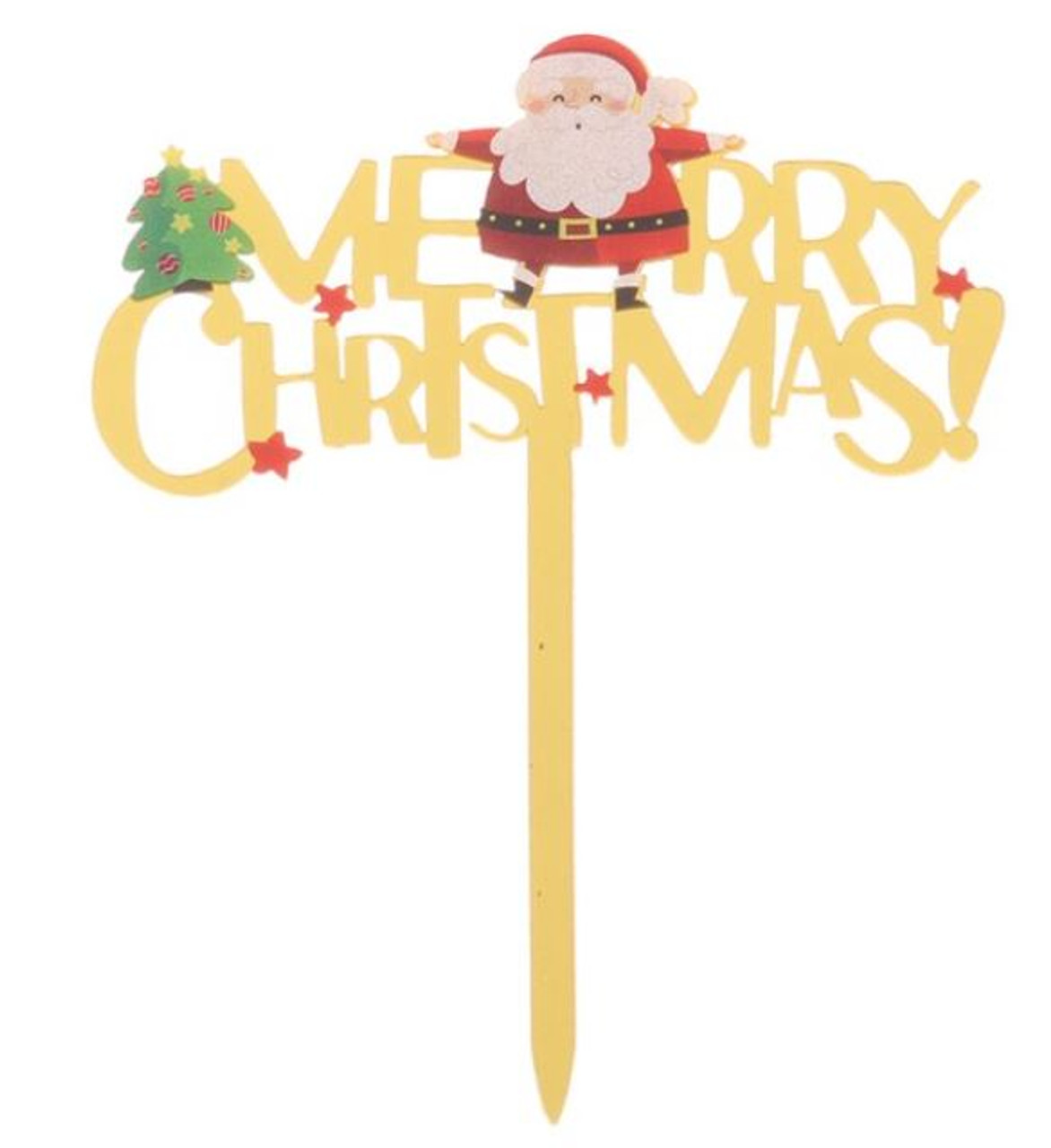 Merry Christmas Santa Cake Topper