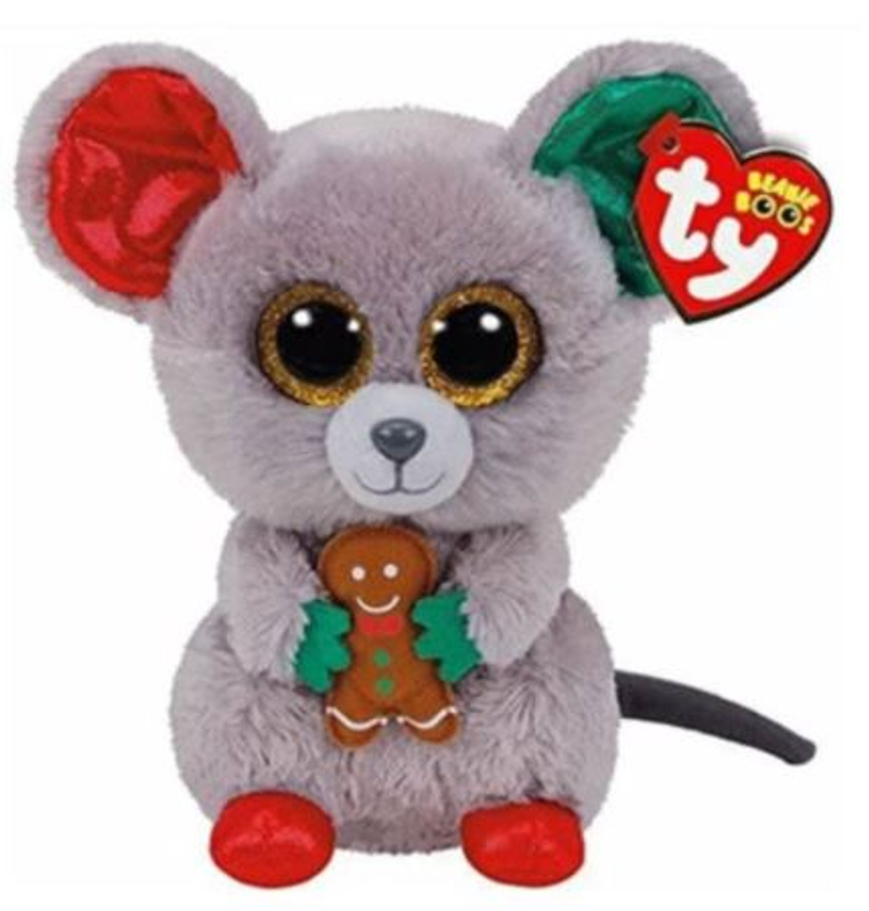 TY Mac Mouse with Gingerbread Man Christmas Magic Makers