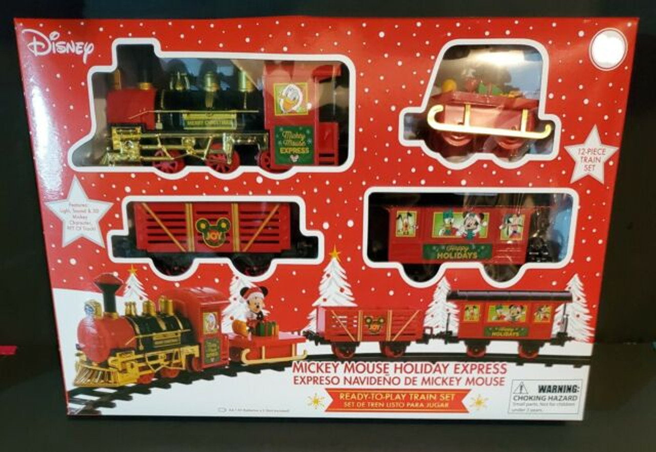 mickey mouse holiday express train 36 piece