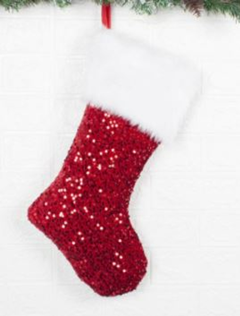 Red Sequin Stocking